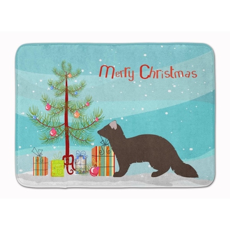 Carolines Treasures Sable Marten Christmas Machine Washable Memory Foam Mat BB9236RUG